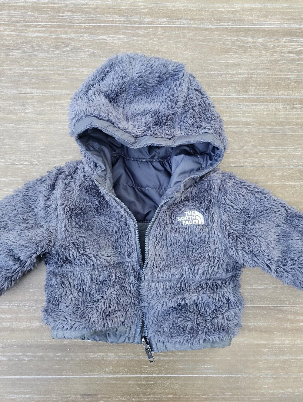 The North Face 0-3mo Fleece Lined Reversible Jacket